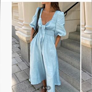 Blue Tie Knot Dress (Commense)